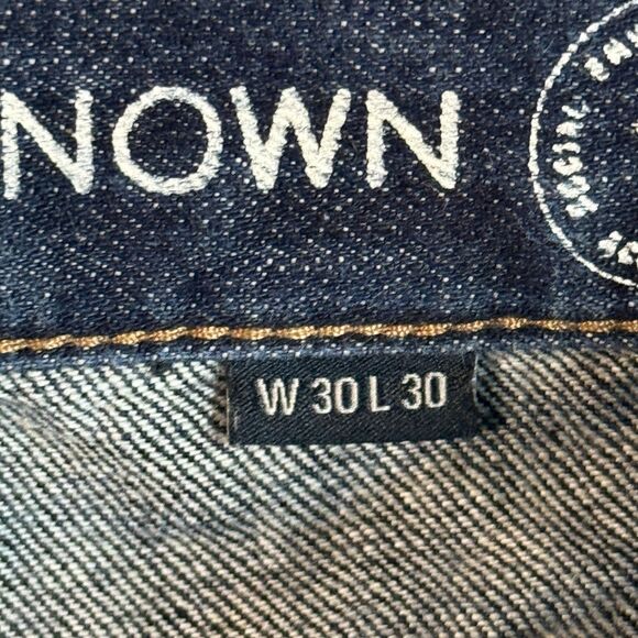 Outerknown SEA Jeans Mens 30x30 Blue Local Straight Fit Selvedge Dark Wash Denim - Picture 6 of 16